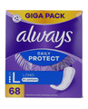Always Dailies Large Extra Protect Inlegkruisjes Giga Pack 68ST