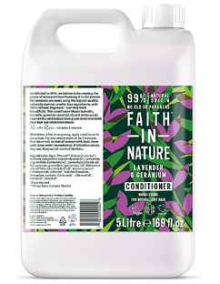Faith in Nature Lavender & Geranium Conditioner Navulverpakking 5LT