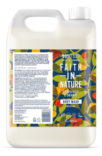 Faith in Nature Grapefruit & Orange Bodywash Navulverpakking 5LT Faith in Nature Grapefruit & Orange Bodywash Navulverpakking 5LT