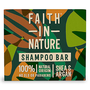 Faith in Nature Shea & Argan Shampoobar 85GR Faith in Nature Shea & Argan Shampoobar 85GR