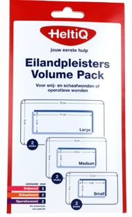 HeltiQ Eilandpleisters Volume Pack 6ST HeltiQ Eilandpleisters Volume Pack 6ST