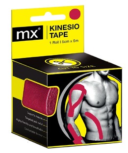MX Health Kinesio Tape Red 5cmx5m 1ST MX Health Kinesio Tape Red 5cmx5m 1ST