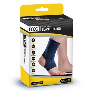 MX Health Standard Ankle Support Elastic - M 1ST  MX Health Standard Ankle Support Elastic - M 1ST