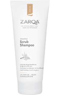 De Online Drogist Zarqa Sensitive Scrub Shampoo 200ML aanbieding
