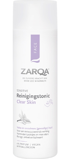 De Online Drogist Zarqa Sensitive Face Reinigingstonic Clear Skin 200ML aanbieding