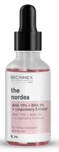 Bionnex Nordea Aha 10% + Bha 2% + Lingonberry Exfoliant 30ML Bionnex Nordea Aha 10% + Bha 2% + Lingonberry Exfoliant 30ML