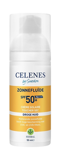 Celenes by Sweden Herbal Sun Dry Touch Fluïde SPF50+ Zonnecrème 50ML Celenes by Sweden Herbal Sun Dry Touch Fluïde SPF50+ Zonnecrème 50ML