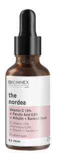Bionnex Nordea Vitamin C 15% + Ferulic Acid 0,5% + Burdock Serum 30ML Bionnex Nordea Vitamin C 15% + Ferulic Acid 0,5% + Burdock Serum 30ML