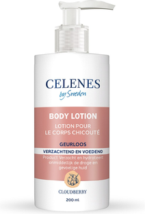 Celenes by Sweden Cloudberry Geurloze Body Lotion - Droge/Gevoelige Huid 200ML Celenes by Sweden Cloudberry Geurloze Body Lotion - Droge/Gevoelige Huid 200ML