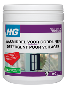 HG Textiel Vitrage Wasmiddel Wit 500GR  HG Textiel Vitrage Wasmiddel Wit 500GR