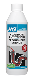 HG Badkamer Vloeibare Ontstopper 500ML