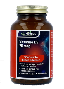 All Natural Vitamine D3 75mcg Capsules 300VCP All Natural Vitamine D3 75mcg Capsules 300VCP