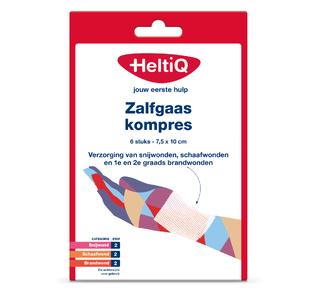 HeltiQ Zalfgaaskompres 7,5 x 10 cm 6ST HeltiQ Zalfgaaskompres 7,5 x 10 cm 6ST