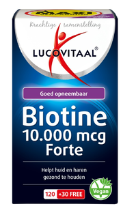 Lucovitaal Biotine 10.000mcg Zuigtabletten 150ZTB Lucovitaal Biotine 10.000mcg Zuigtabletten 150ZTB