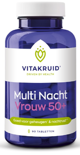 Vitakruid Multi Nacht Vrouw 50+ 100% Vegan 90TB Vitakruid Multi Nacht Vrouw 50+ 100% Vegan 90TB