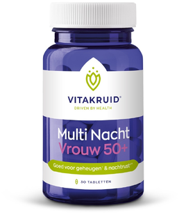 Vitakruid Multi Nacht Vrouw 50+ 100% Vegan 30TB Vitakruid Multi Nacht Vrouw 50+ 100% Vegan 30TB