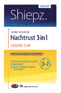 Shiepz Nachtrust 3 in 1 Hooggedoseerd Capsules 30TB Shiepz Nachtrust 3 in 1 Hooggedoseerd Capsules 30TB