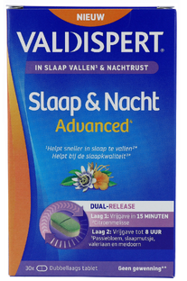 Valdispert Slaap & Nacht Advanced Tabletten 30TB