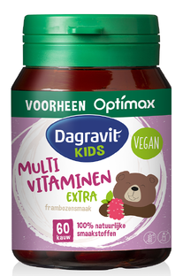 Dagravit Kids Multivitaminen Kauwtabletten Frambozen 60KTB Dagravit Kids Multivitaminen Kauwtabletten Frambozen 60KTB