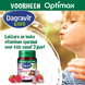 Dagravit Kids Multivitaminen Kauwtabletten Frambozen 60KTB sfeerbeeld model + verpakking