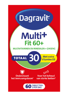 Dagravit Multi+ Fit 60+ Totaal 30 Tabletten 60TB 