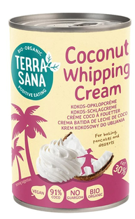 TerraSana Kokosmelk Slagroom 30% 400ML TerraSana Kokosmelk Slagroom 30% 400ML