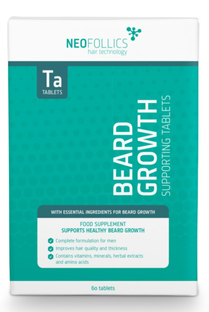Neofollics Beard Growth Tabletten 60TB  Neofollics Beard Growth Tabletten 60TB