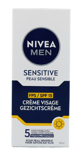 Nivea Men Sensitive Gezichtscrème SPF15 75ML Nivea Men Sensitive Gezichtscrème SPF15 75ML