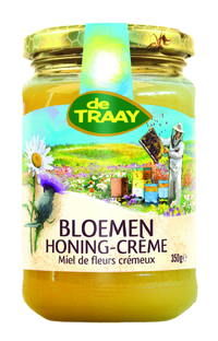 De Traay Bloemenhoning Crème 350GR 