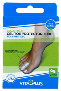 Vitaplus Essentials Gel Toe Protector Tube maat S/M 1ST Vitaplus Essentials Gel Toe Protector Tube maat S/M 1ST