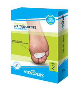 Vitaplus Essentials Gel Toe Crests Polymer Gel maat S/M 2ST