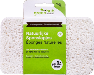 GreenHub Natuurlijke Sponslapjes 2ST GreenHub Natuurlijke Sponslapjes 2ST