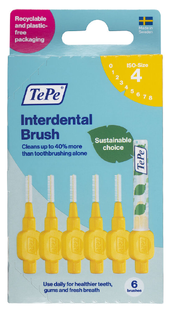 TePe Interdentale Rager Original Geel 0,7mm 6ST TePe Interdentale Rager Original Geel 0,7mm 6ST