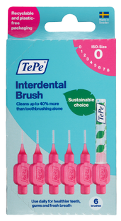 TePe Interdentale Rager Original Roze 0,4mm 6ST TePe Interdentale Rager Original Roze 0,4mm 6ST