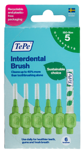 TePe Interdentale Rager Original Groen 0,8mm 6ST TePe Interdentale Rager Original Groen 0,8mm 6ST