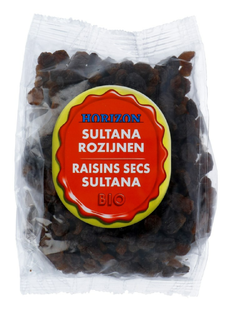Horizon Sultana Rozijnen Bio 250GR Horizon Sultana Rozijnen Bio 250GR