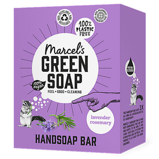 De Online Drogist Marcels Green Soap Handzeep Bar Lavendel & Rozemarijn 90GR aanbieding