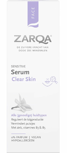 De Online Drogist Zarqa Face Sensitve Serum Clear Skin 30ML aanbieding