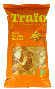 Trafo Corn Tortilla Naturel Chips Bio 200GR Trafo Corn Tortilla Naturel Chips Bio 200GR