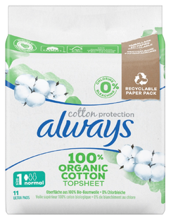 Always Cotton Protection Ultra Maandverband Size 1 11ST Always Cotton Protection Ultra Maandverband Size 1 11ST