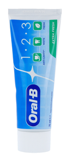 Oral-B 1-2-3 Extra Fresh Tandpasta 75ML Oral-B 1-2-3 Extra Fresh Tandpasta 75ML