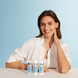 Biodermal Pigment Dagcrème SPF 50ML Model met 3 verschillende flesjes