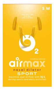 Airmax Sport Nasal Dilator Small/Medium 2ST Airmax Sport Nasal Dilator Small/Medium 2ST
