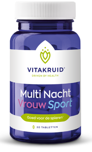 Vitakruid Multi Nacht Vrouw Sport 100% Vegan 30TB Vitakruid Multi Nacht Vrouw Sport 100% Vegan 30TB