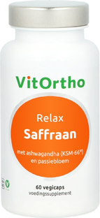 VitOrtho Saffraan Relax Capsules 60VCP VitOrtho Saffraan Relax Capsules 60VCP