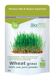 Biotona Wheat Grass 100% Raw Powder 150GR Biotona Wheat Grass 100% Raw Powder 150GR