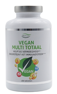 Nutrivian Vegan Multi Totaal Tabletten 180TB Nutrivian Vegan Multi Totaal Tabletten 180TB