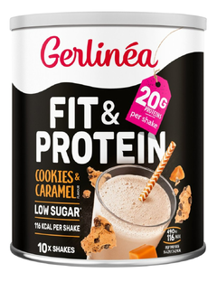 Gerlinéa Fit & Protein Shake Cookies & Caramel 340GR Gerlinéa Fit & Protein Shake Cookies & Caramel 340GR