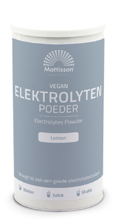 Mattisson HealthStyle Elektrolyten Lemon Poeder 300GR Mattisson HealthStyle Elektrolyten Lemon Poeder 300GR