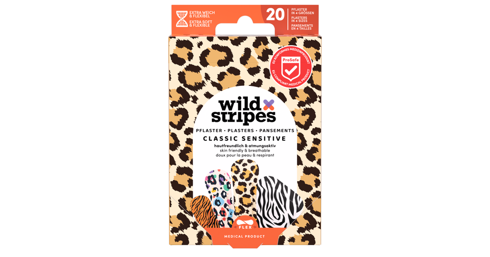Wild Stripes Pleister Classic Sensitive Animal (20st) | De Online Drogist